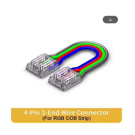 COB RGB 10mm Dual Connector with Cable