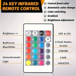 7-Color LED Night Light Base with Remote Control